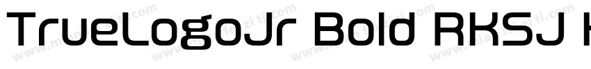 TrueLogoJr Bold RKSJ H字体转换
